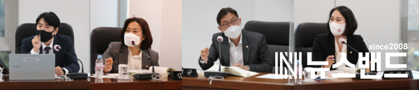 (왼쪽부터) 정용 의원, 김세은 의원, 이재규 의원, 김영희 의원